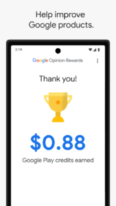 google opinion reward dollars