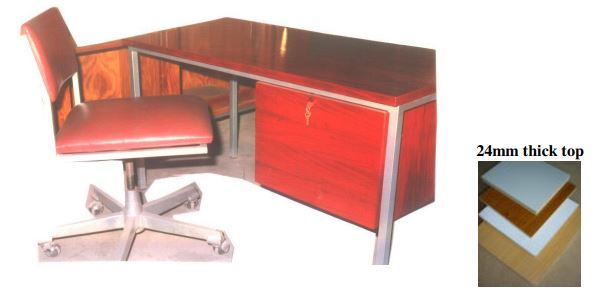 Standard Specifications of School Furniture OFFICE TABLE (2-Drawers Lamination)