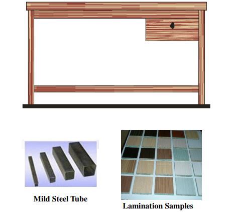 TEACHER TABLE (Lamination/Metal Structure)