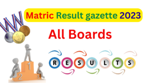 Matric result gazette 2023