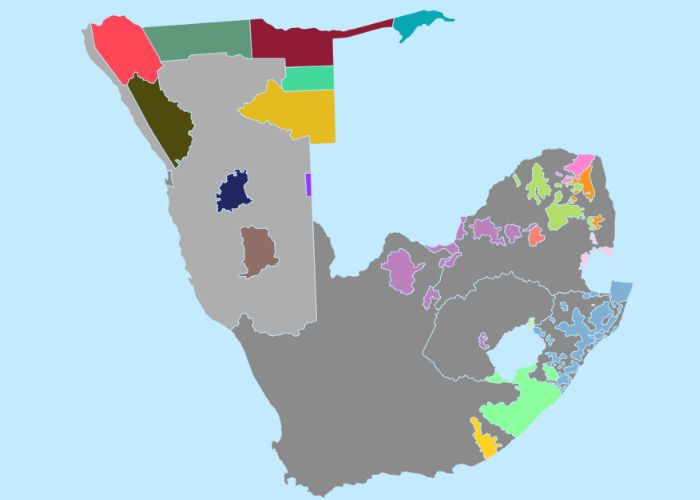 The Bantustans in South Africa