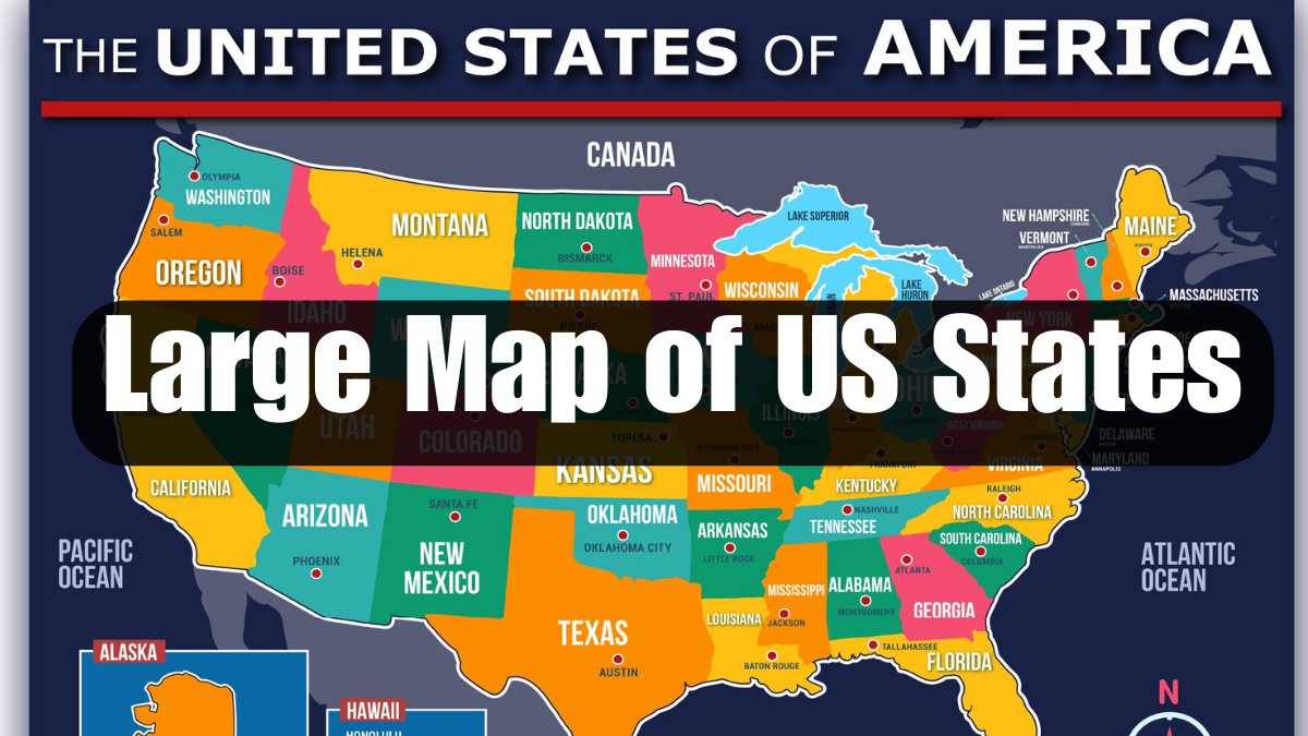 Large Map of US States