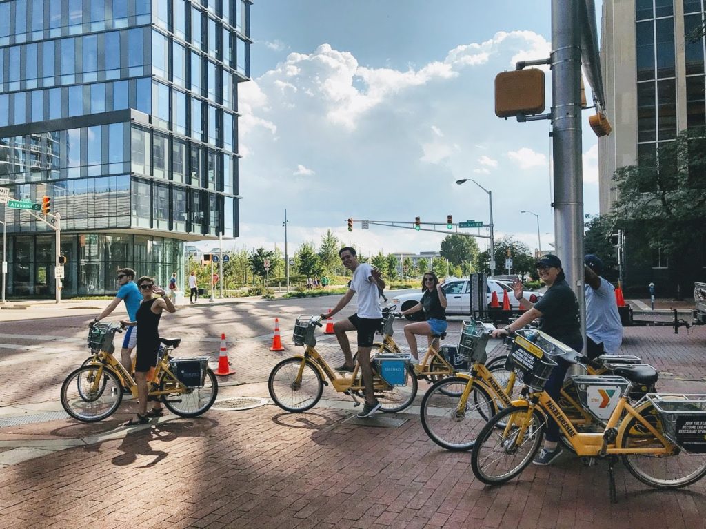 biking and walking 